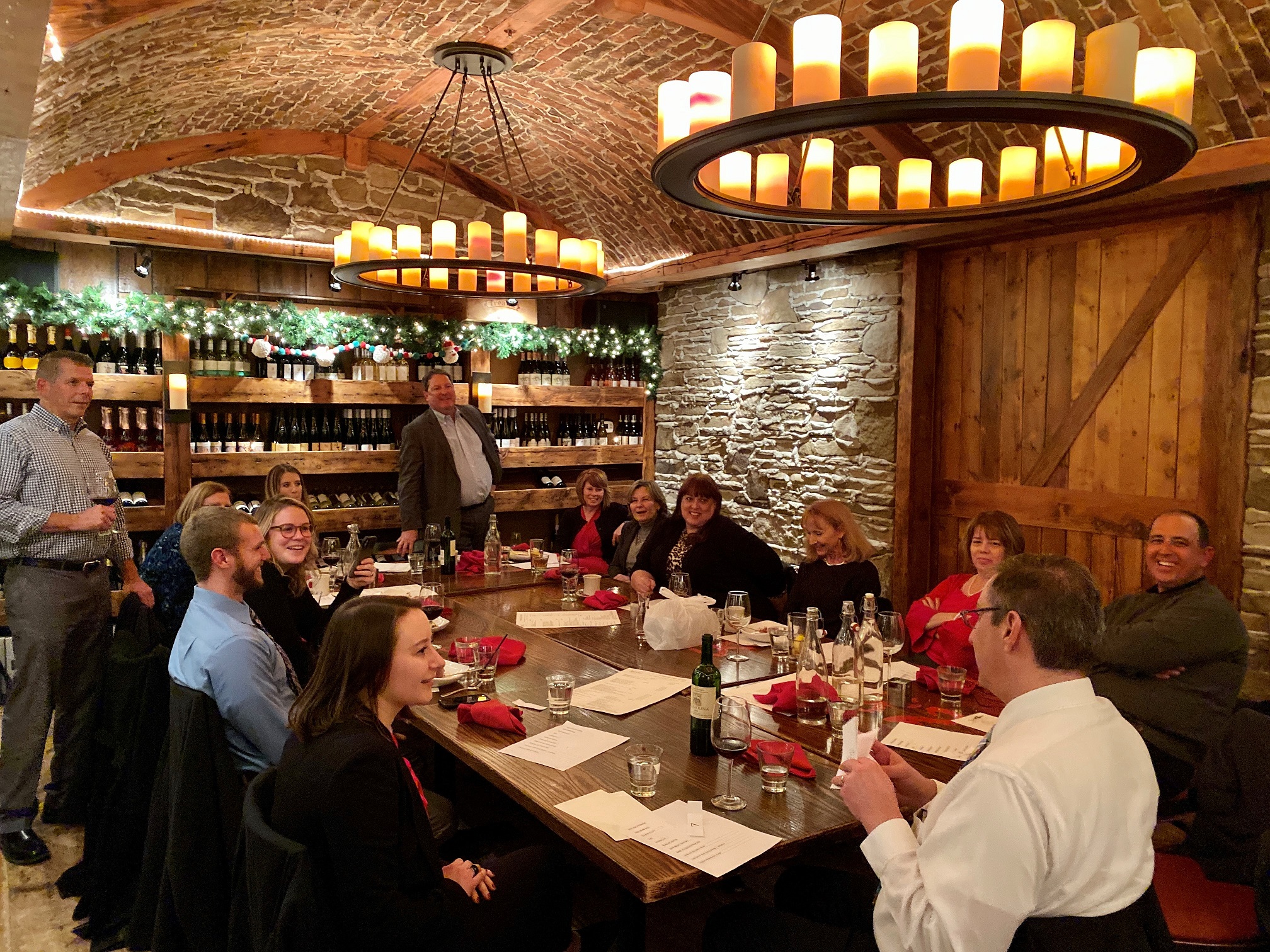 The whole IMC team had a great time celebrating its 2019 Holiday Party at Davanti Enoteca!
