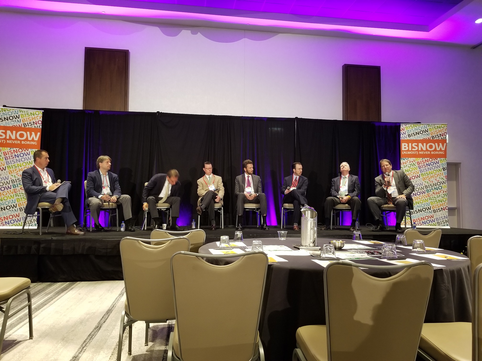 Art Rendak speaks on the "Investment & Capital Markets" panel at the 2018 Bisnow Industrial Midwest Conference. 