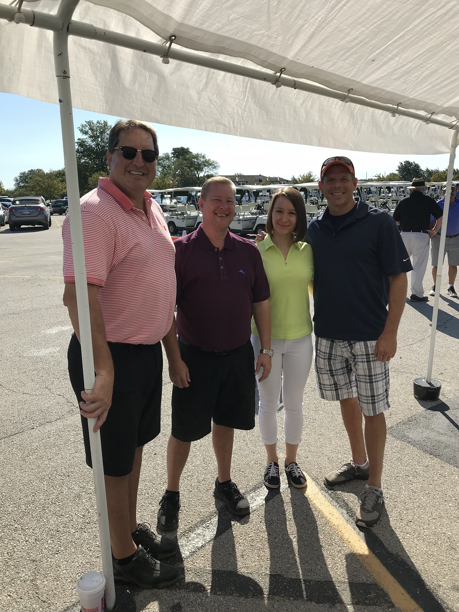 Art Rendak, Kevin, Baradziej, and Anna Kuta participated in the 2018 Local 1546 UFCW Leukemia Fund golf tournament.